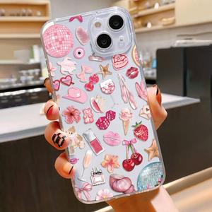 Funda para celular con patrón de moda, protector decorativo lindo, funda protectora anticaídas, funda completa y resistente para golpes para iPhone