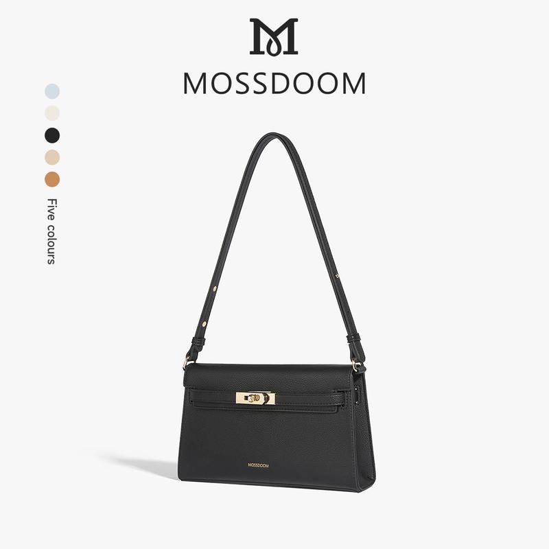 MOSSDOOM Junia Bag Túi đeo vai thiết kế đơn giản thanh lịch màu trơn
