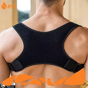 [Fiery Sport] Korektor Postur Punggung Penegak Punggung Bungkuk Back Support Anti Bongkok Hitam