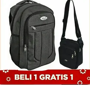 BAYAR DI TEMPAT  TAS RANSEL PRIA POLO / TAS RANSEL SEKOLAH KULIAH KERJA DEWASA / MUAT LAPTOP/MUDIK