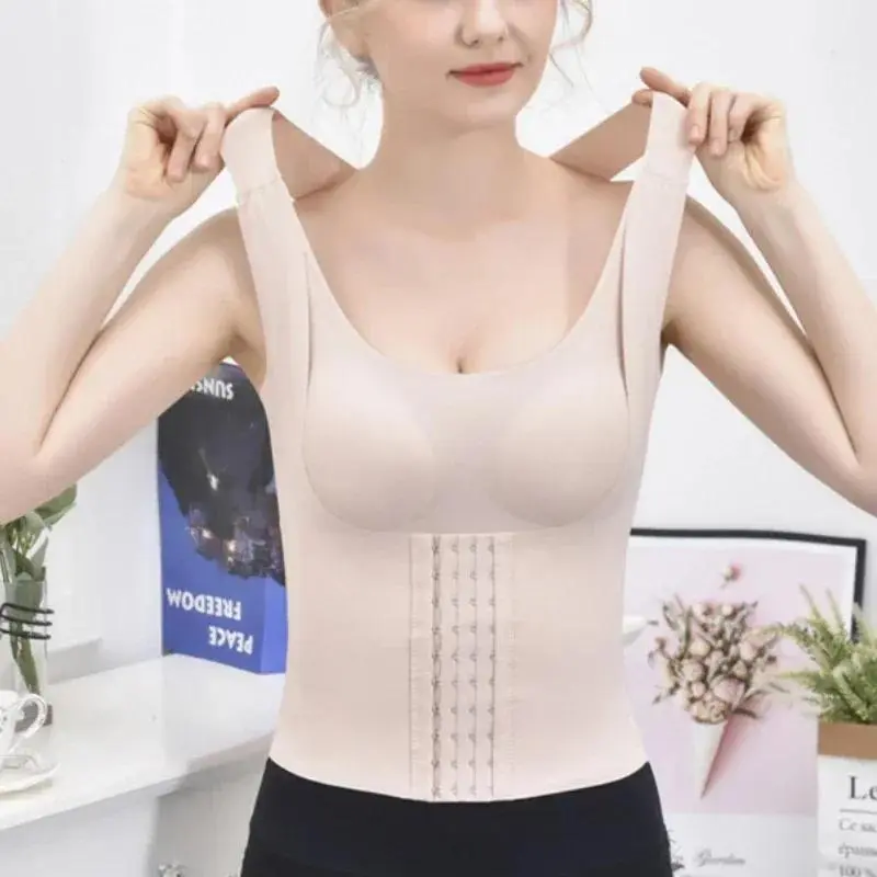 Áo Nịt Bụng Nâng Cấp Đồ Lót Áo Nịt Ngực Bốn Trong Một Nữ