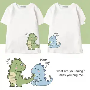 DINO PLEASE HUG - kaos pasangan lucu keren murah trendy bahan lembut dan tebal premium size S sampai XL ada!! t-shirt kapel couple