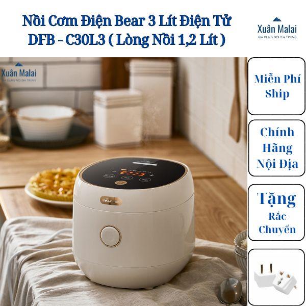    Lòng Nồi 1,2 Lít   Nồi Cơm Điện Đa Năng Bear 3 Lít DFB-C30L3 Chính Hãng Nội Địa 