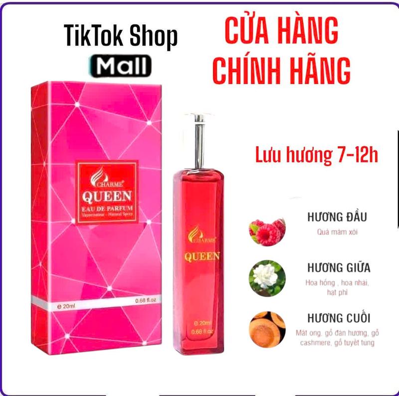 CHARME QUEEN 20ML NƯỚC HOA NỮ NGỌT SANG QUYẾN RŨ Women Cosmetic Perfume Xịt Thơm