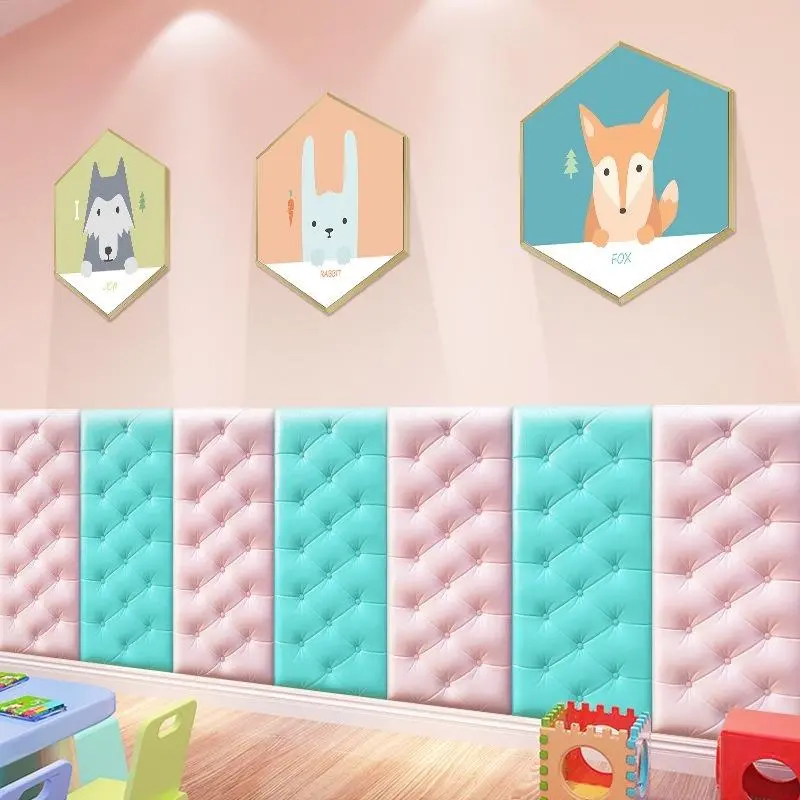 Thảm Xốp Dán Tường 3D Mềm Mại Chống Va Đập An Toàn Cho Bé Kích Thước 30x60cm Đồ Chơi 7