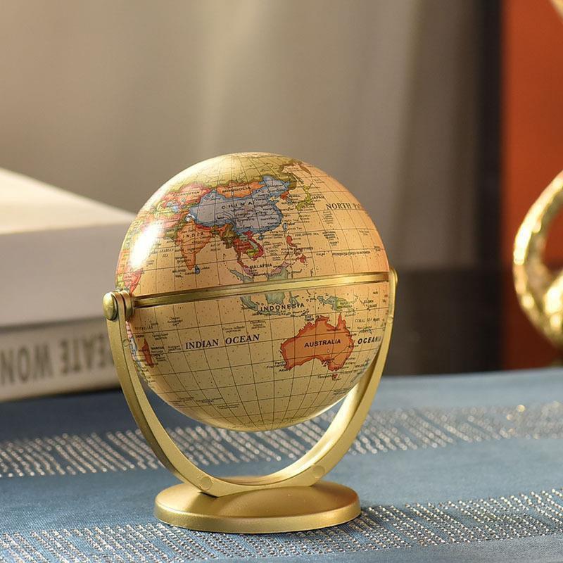Product Introduction of Miniature English Art Globe - Educational Desktop Decor - Durable Plastic Craft for Learning & Styling - Compact, Vibrant & Inspirational World Geography 1