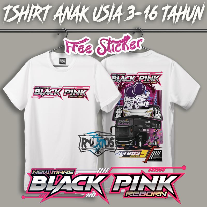 # Kaos Baju Anak Bis BL4CKP1NK jb5| FREE STICKER | Tshirt Bis Basuri | REAL PICT | COD Fashion 0