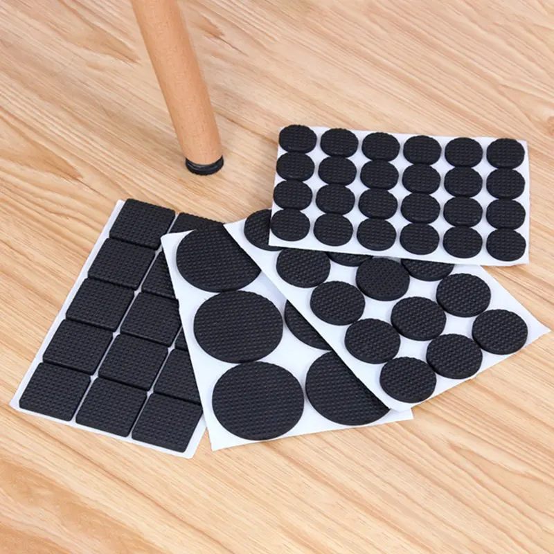 12/30/48pcs Furniture Pads Adhesive Rubber DIY Table Legs Stools Chairs Mats Table And Chair Foot Protec