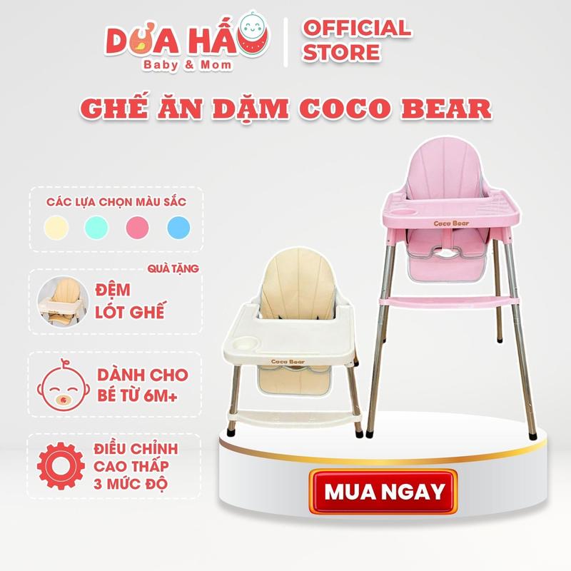 Ghế Ăn Dặm Kèm Mặt Bàn Coco Bear Dành Cho Bé Từ 6 Tháng Shop DuaHau Baby &Mom Voi