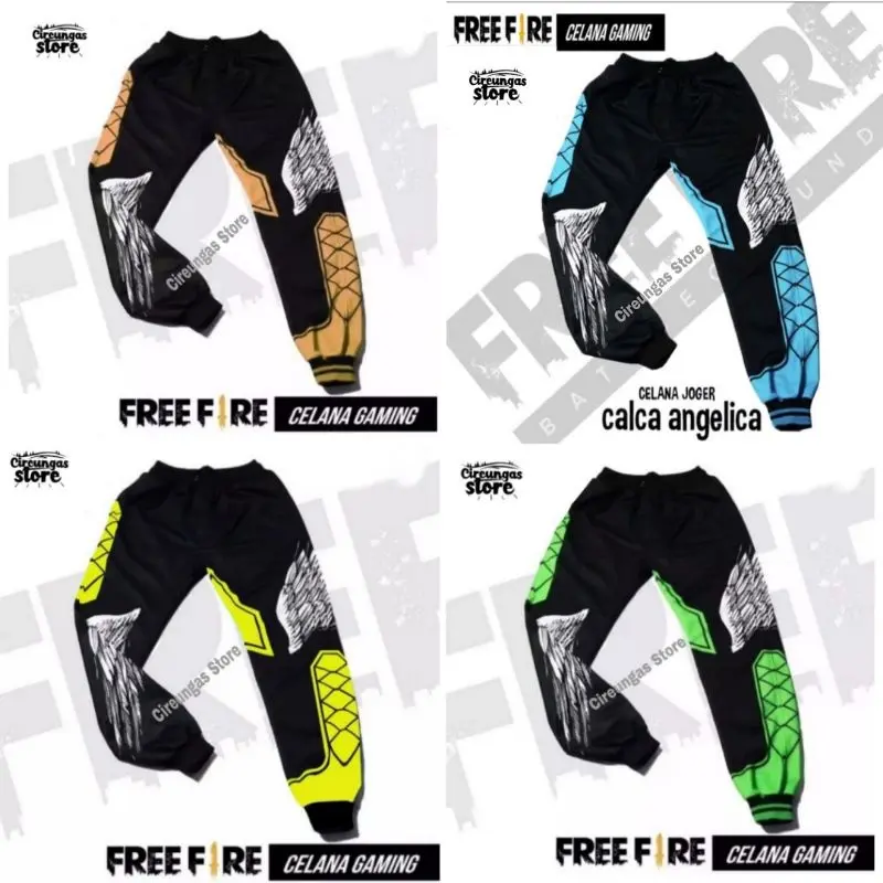 Celana Enjel Ff Bnl Gaming Kekinian Motif Terbaru Celana Angel Free Fire Qdr Gaming Joger Heroic Calca Angelica