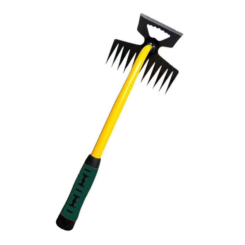 Product Introduction of 1pc Weeding Tool Garden Loosening Soil Eleven Tooth Tool Wild Root Shovel Manganese Digging F2F3 23