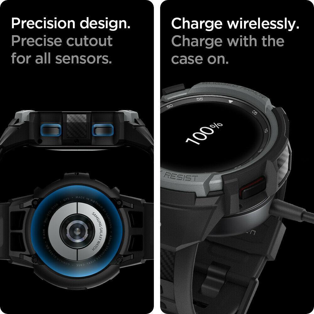 Strap /Case Galaxy Watch 4 Classic 46mm /42mm Spigen Rugged Armor Soft