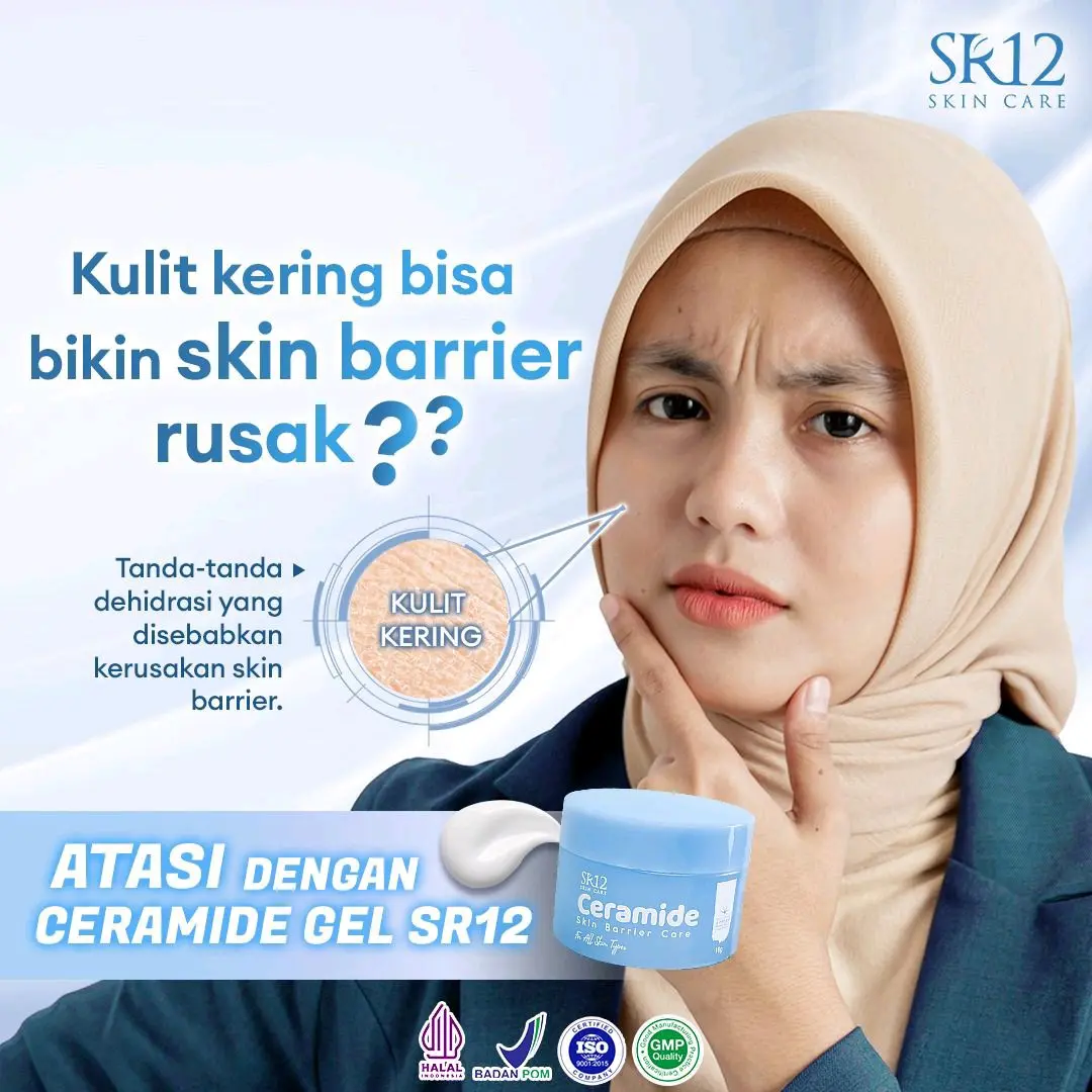 CERAMIDE Skin Battier care sr12 membantu melembabkan kulit dan mencerahkan sehingga kulit tampak cerah terawat