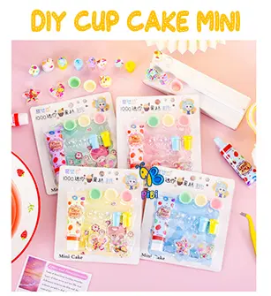 PIBI - DIY Cupcake mini / Deco Cream /Clay / Art and Craft for kids / Mainan Edukasi Anak Ice Toys 7