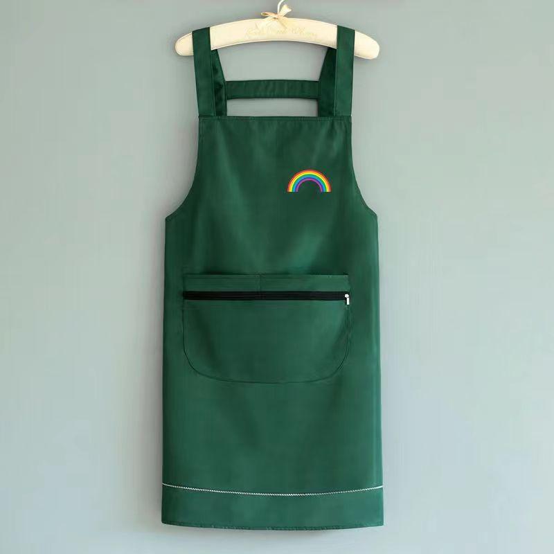 Product Introduction of Waterproof Oilproof Apron with Zipper Home Kitchen Apron Large Pocket Fashion Abrasion Resistant Workwear 10