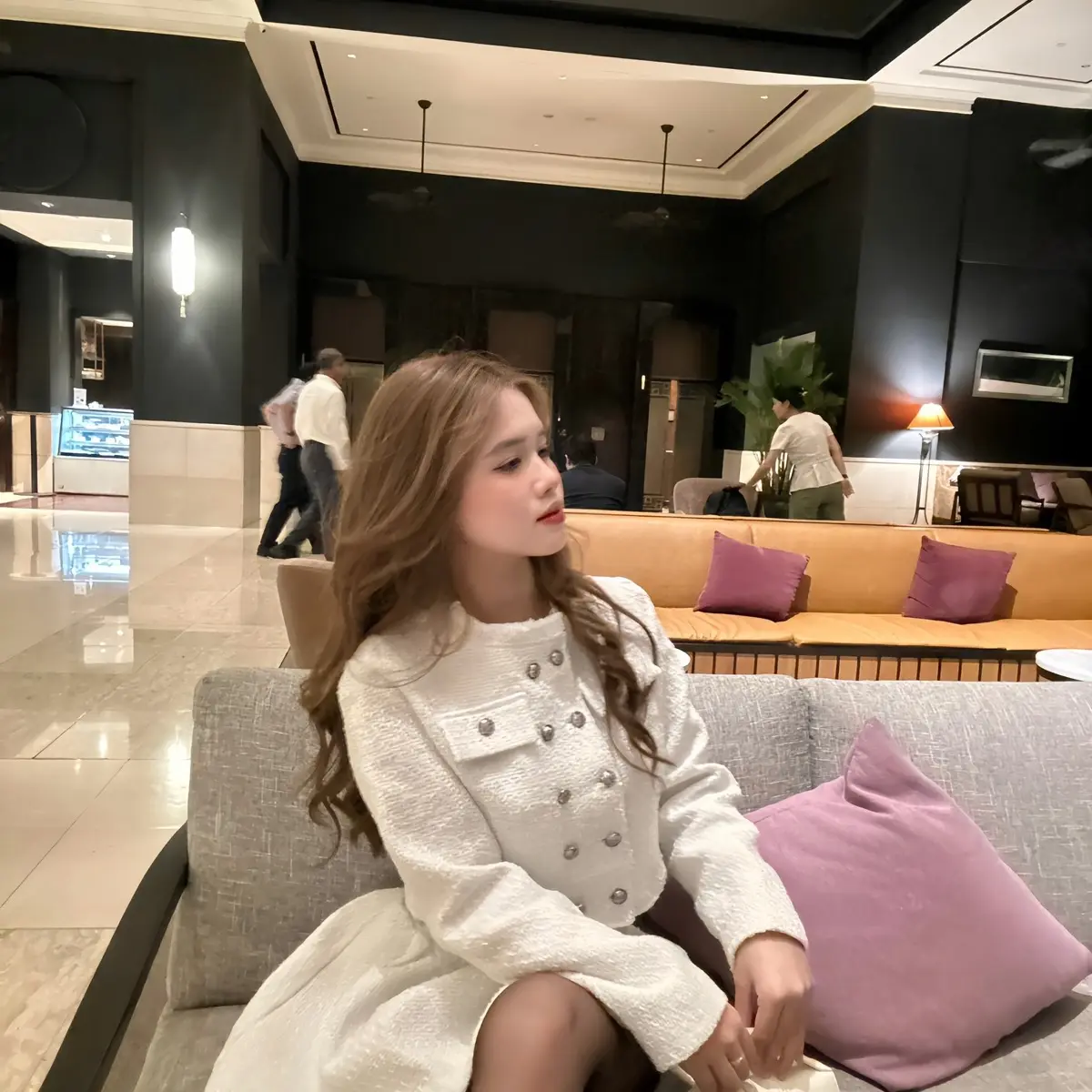 LANIESTORE [Loại 1] Set váy dạ 2 món áo khoác và chân váy xòe 2 lớp tôn dáng sang chảnh tiểu thư