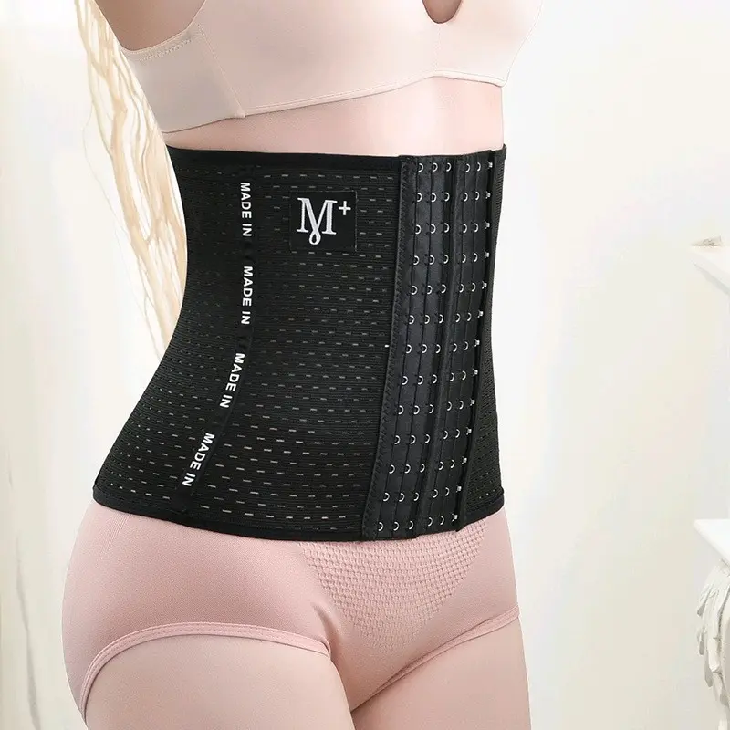 Đai Nịt Định Hình Có 4 Thanh Chống Cuộn 6 Móc Cài Thun Nữ