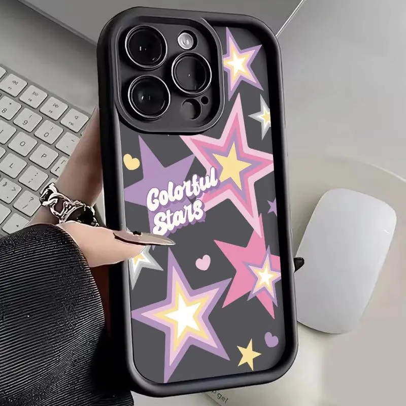 Softcase Infinix Smart 5 Hot 10 11 9 Play Hot 30 NFC Hot 30i 40i Note 30 40 Pro Plus Smart 6 Plus 7 HD 8 Zero 30 10 Lite 5G Silicon Anticrack Case Pro Casing Hp Bintang Keren