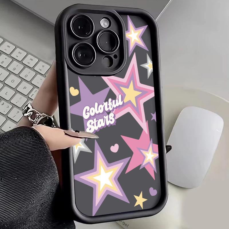 Casing Kamera Pro untuk VIVO Y17 X50 Lite Y01 Y02 Y02A Y02t Y03 Y10 Y10 T1 Y11s Y12 Y12a Y12s Y15 Y15s Y15a Y15c Y16 Y17s Y18 Y18e Y19 Y1s Casing Lunak Bintang Keren Slikon untuk Ponsel 0