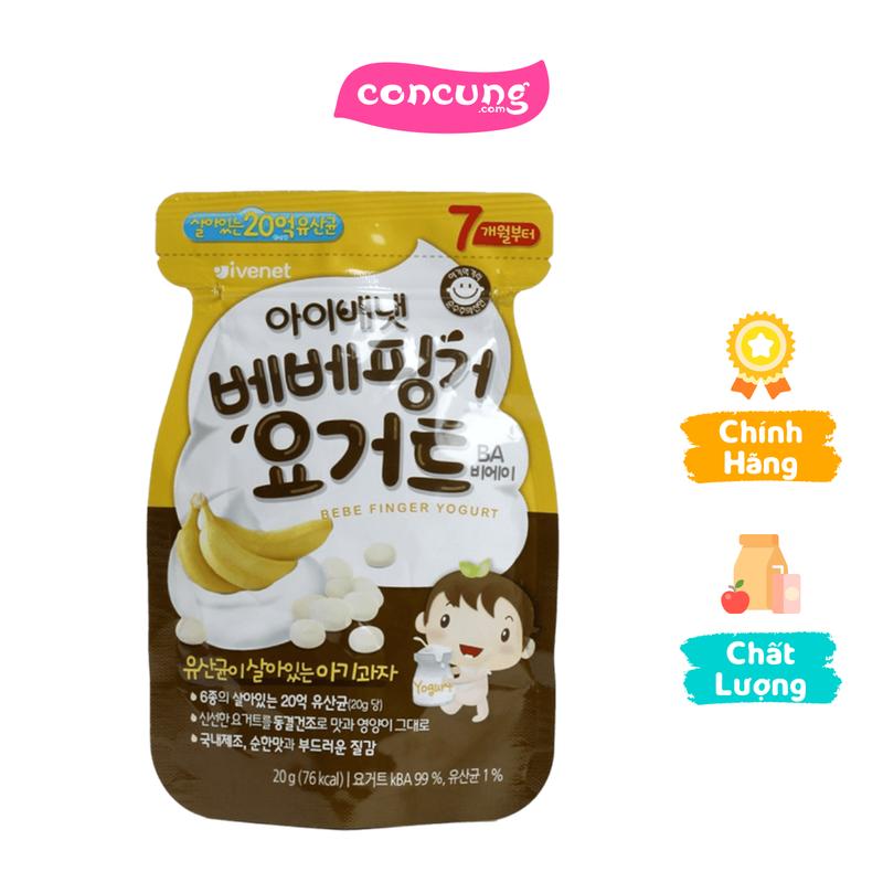  Sữa chua khô  sấy lạnh  Ivenet Bebe vị chuối 