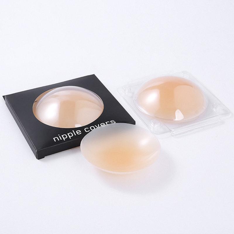Miếng dán ngực Nữ silicon tự thân nhiệt không dùng keo, dán ti siêu dính bảo vệ nhũ hoa JOCOSI D172 Nữ Kem Women Voi Bra mieng  dannhiettuthan Sen Voan miếng  dán vùng chem chép miếng  dán  ngực 2