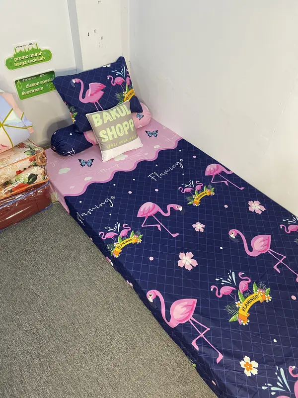 (Gratis Sarung Bantal dan Guling ) Sprei Murah Promo 180 160 120 x200 Satu Set Karakter Bahan Katun Halus Premium Terbaru/ Bakulshopp 4