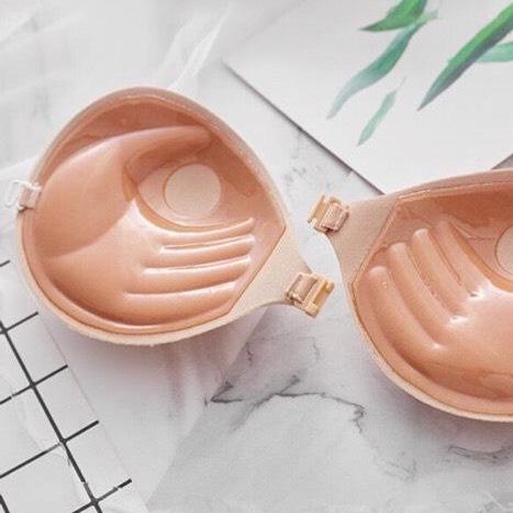 Kèm dây trong Áo bra dán ngưc đệm bàn tay 3 cm có da đen size AB mieng dan caitruoc