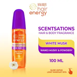 Makarizo Hair Energy Scentsations Hair Fragrance White Musk 100 mL Parfum Rambut /  Perfume Wangi