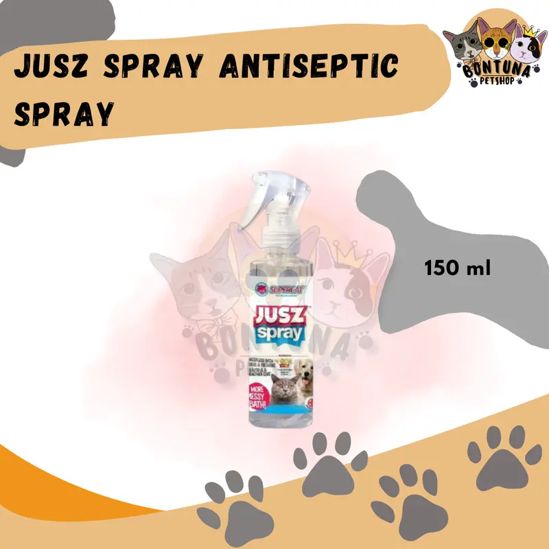Jusz Spray Antiseptic Spray 150 ml / Spray Anti Jamur, Obat Luka, Untuk Melebatkan Bulu 0