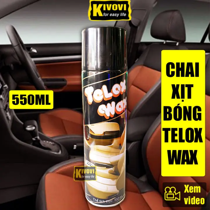 Chai dưỡng bóng Telox Wax dưỡng nhựa nhám, dưỡng taplo, nội thất ô tô 0