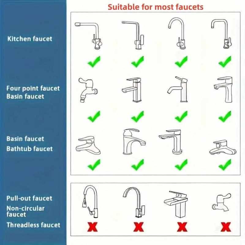 Kitchen Faucet, 360 Degree Rotating Faucet Aerator, 2 Modes Extension Tube, Sink Aerator, Kitchen Fixture Accessories, Gifts For Girlfriend 7