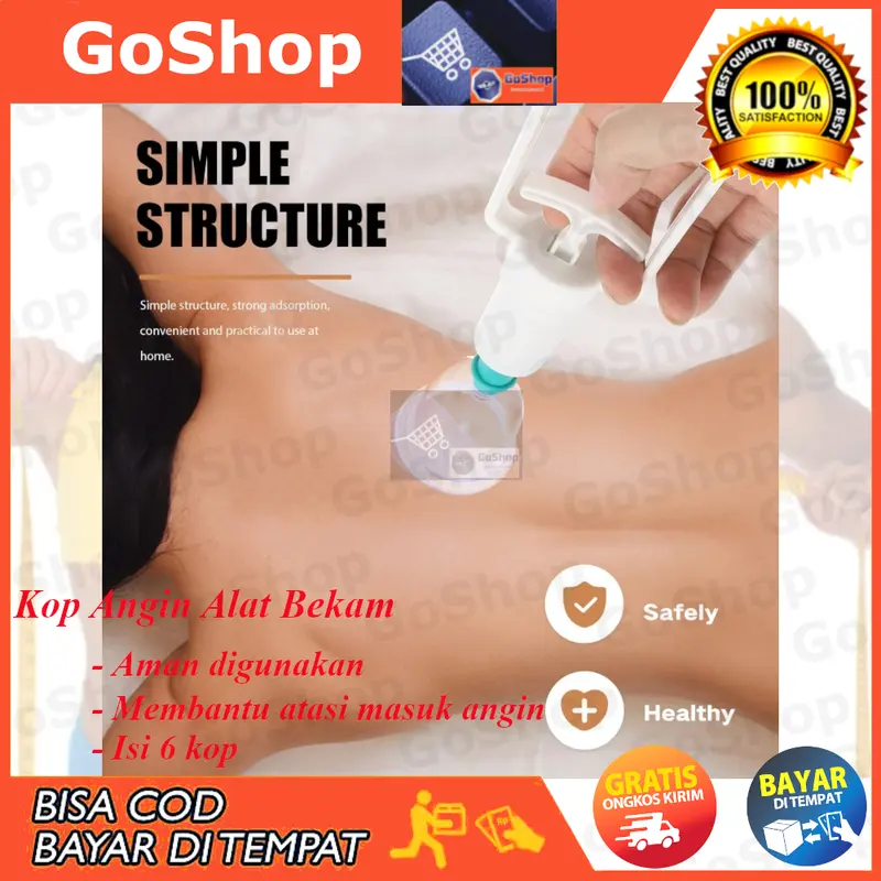 Kop Angin Isi 6 cup Tabung Hisap Alat Bekam Therapy Masuk Angin Terapi Tubuh 2