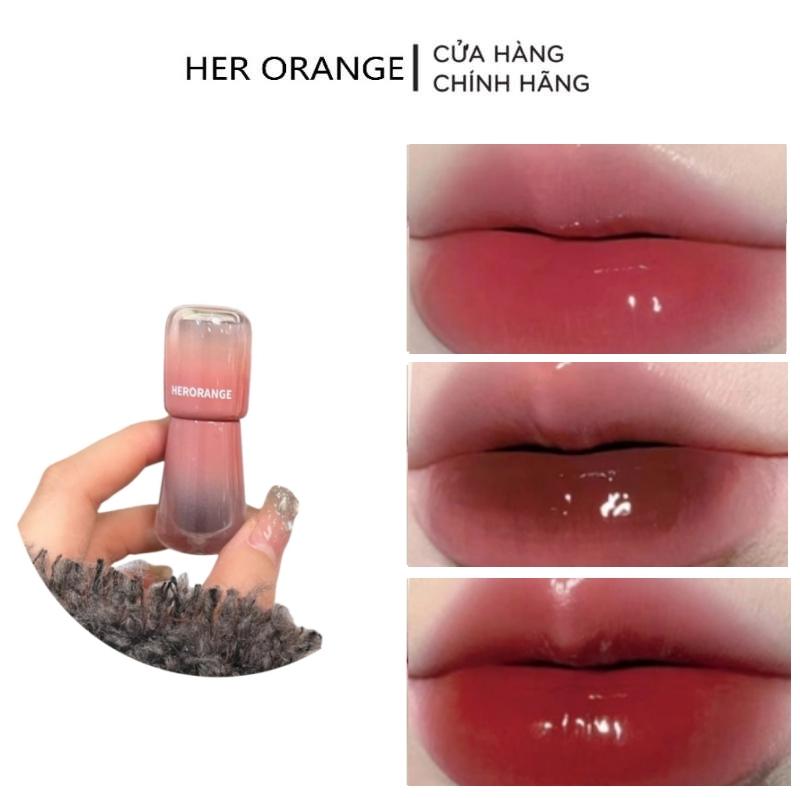 【Hàng mới về Son Bóng HERORANGE Lip Glaze Giữ Ẩm Lâu Trôi Học Sinh Nữ Trang Điểm HR614
