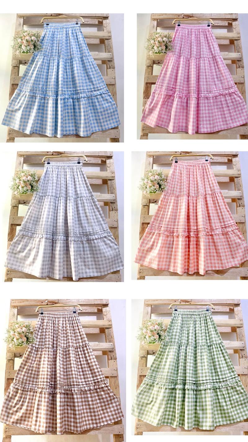 Product Introduction of NUNA GINGHAM SKIRT | BHUU | Rok Panjang 5