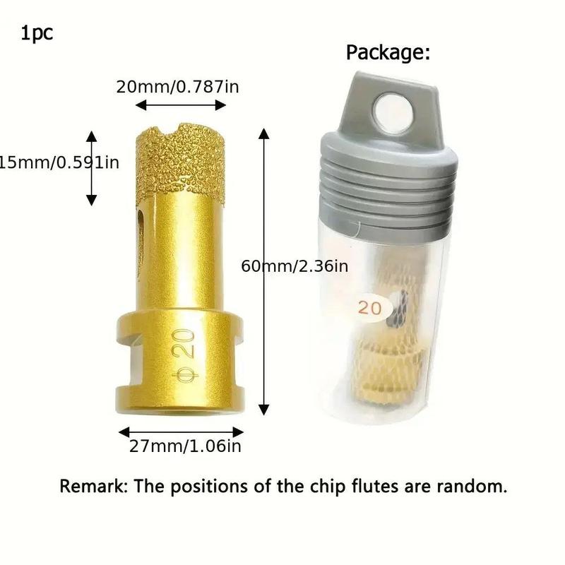 Product Introduction of M14 Thread Vacuum Brazed Diamond Drill Bit, Durable Dry and Wet Drilling Core Bit, Hole Saw Crown For Marble Ceramic Tile Glass 4