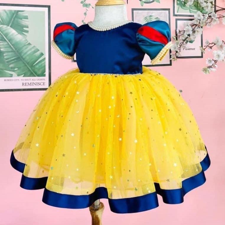 Váy Công Chúa Bạch Tuyết Cho Bé Gái