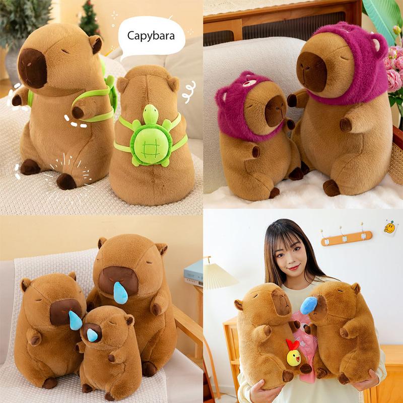  Gấu Bông Chuột Capybara  Mũi Liền  Siêu Mềm Thú Nhồi Bông Thò Lò Mũi Xanh - Gấu Xinh Toy Thú Bông Đồ Chơi 