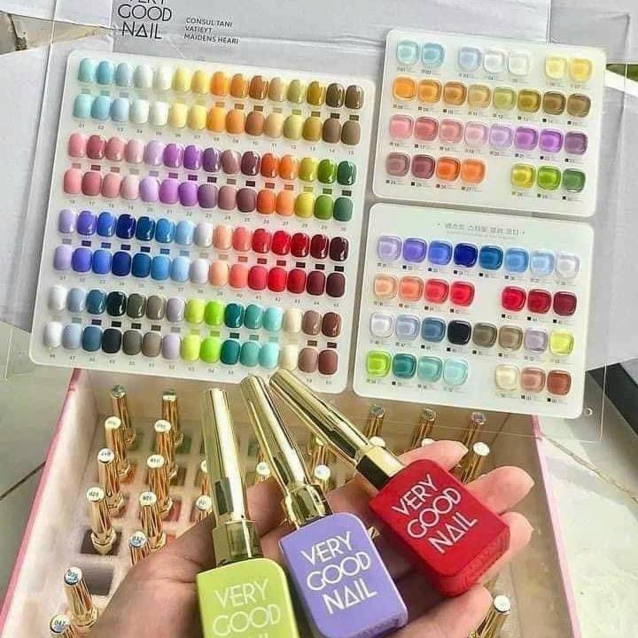 Set Sơn Gel Nail VERYGOOD  60 Màu- Mẫu Chai Nắp Cao Vát - Kèm Bảng Màu - Base Top Theo Hãng. Nữ