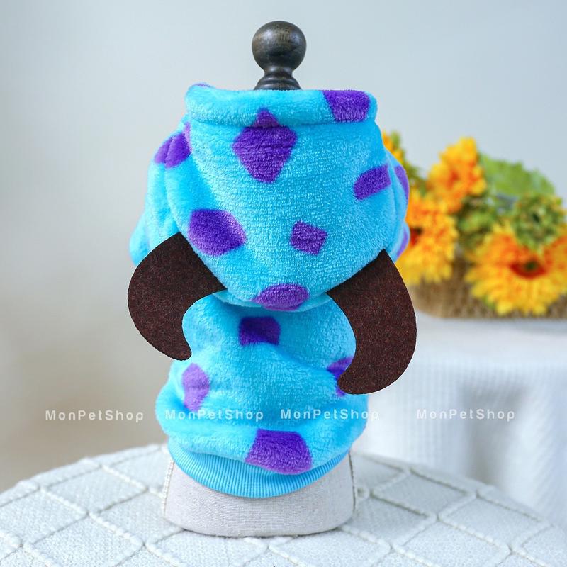 [Form to]Áo nỉ có mũ mùa đông cho chó mèo dễ thương