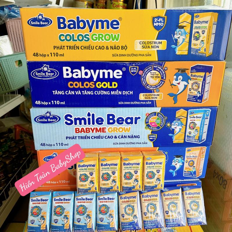 Sữa Bột pha sẵn Babyme Colos gold, Babyme Colos Grow 110ml (Thùng 48 hộp)