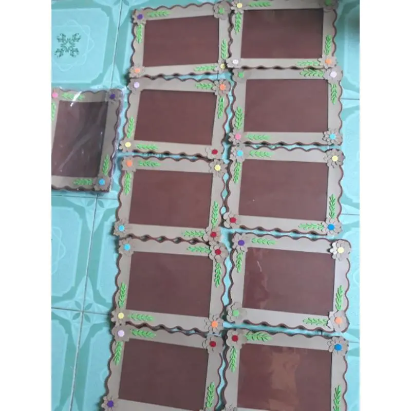 (stationery)  Khung sản phẩm bìa steam - đồ dùng Mầm Non