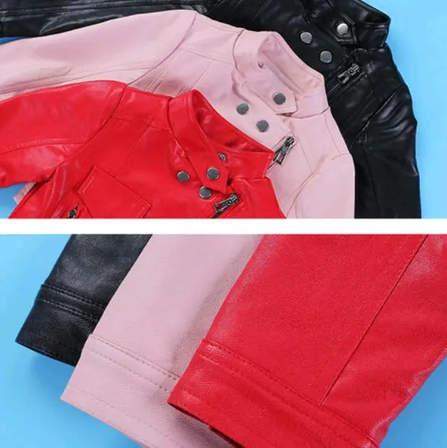 Jaket kulit anak perempuan Kulit Sintetis Premium Fashion 1