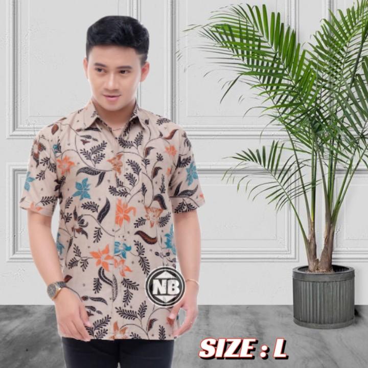 Atasan Baju Couple Wanita Pasangan Batik Katun Tunik Seragam Kantor Motif Terbaru Size Jumbo 4