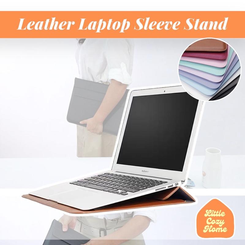 Leather Laptop Sleeve Stand 13 14 15 Inch Sleeve / Tas Lapto - Shop ...