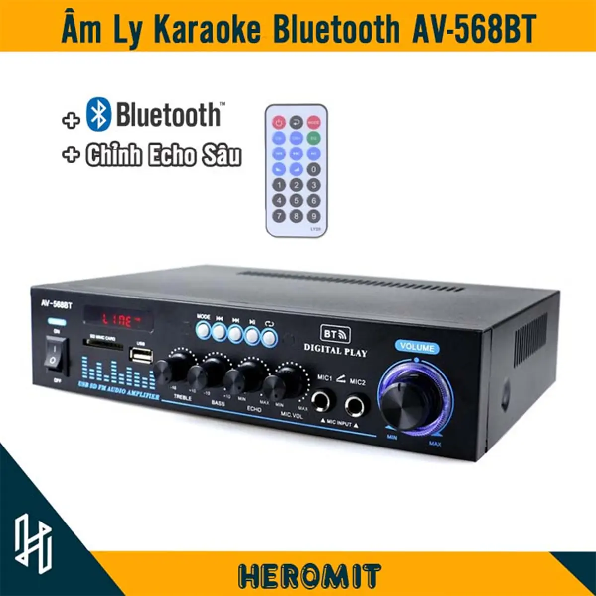 Âm Ly Bluetooth AV-568BT Amly