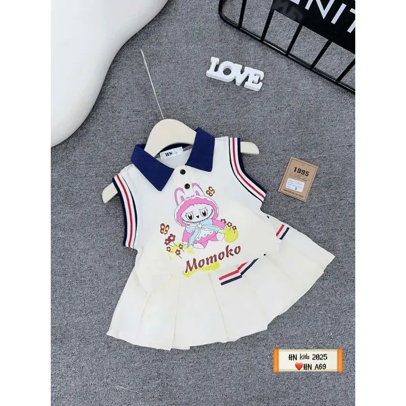 Set váy cotton MOMOKO bé gái 2
