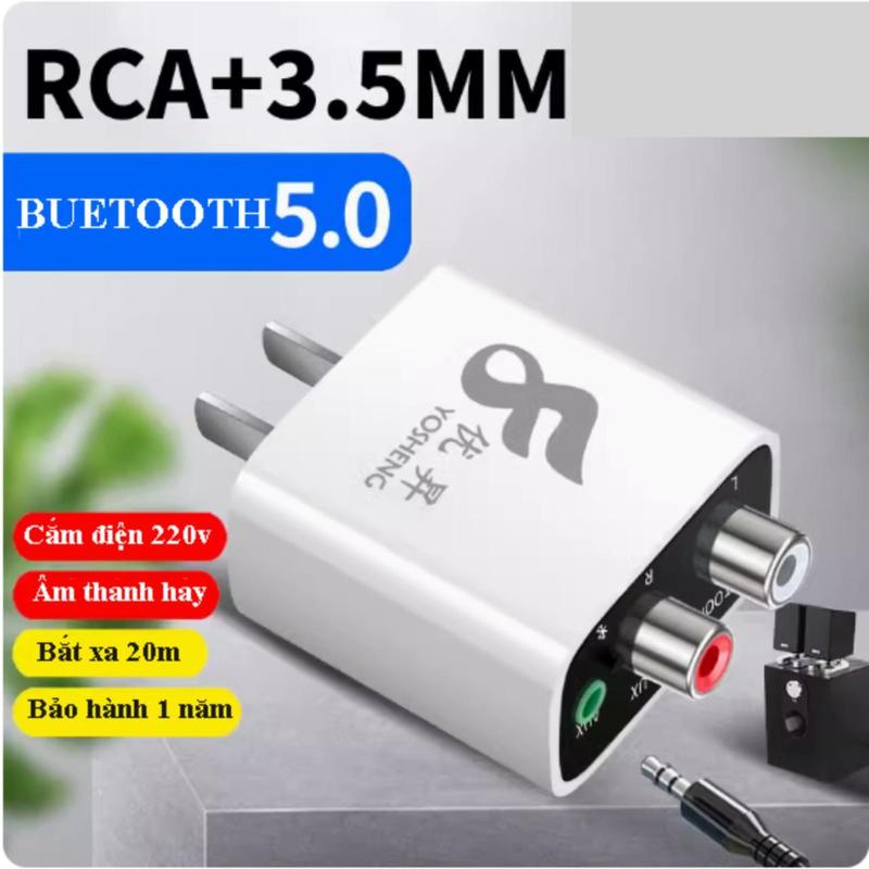 Ys-06 Bộ thu Bluetooth 5.0 âm thanh chất lượng cao cho loa, âm ly âm thanh nổi stereo cắm điện trực tiếp tặng kem dây 3.5