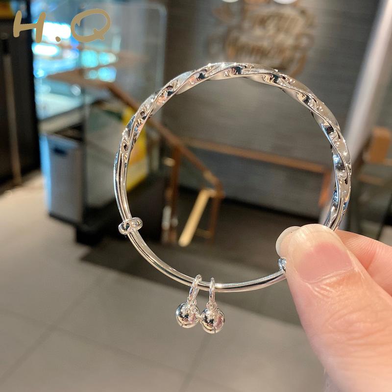  H.Q Jewelry Vòng Tay Chuông Thời Trang Làm Bằng Vòng tay đồng Thép Không Gỉ vong tay nữ vòng tay nữ không rỉ 