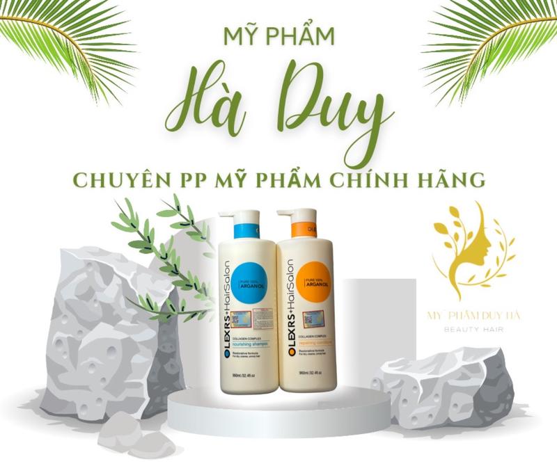 Bộ Dầu Gội Xả Olexrs Hair Salon Argan Oil Collagen Complex Gội Đầu