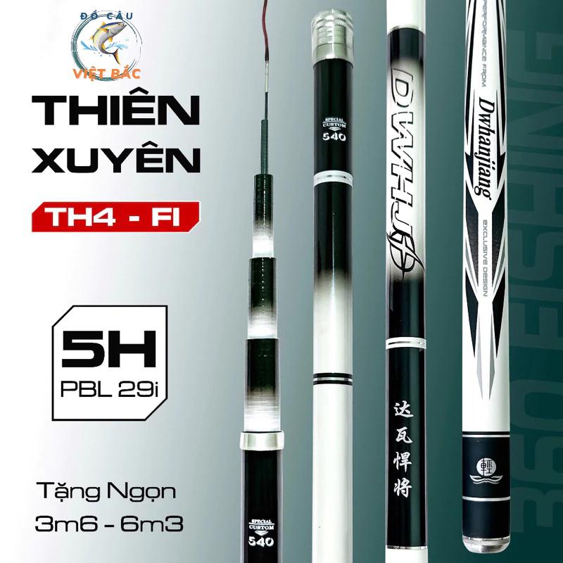 3m6 Cần câu tay Thiên Xuyên thế hệ 4 bản F1 chuyên câu đơn câu đài chất liệu carbon cao cấp tặng kèm ngọn phụ. Tùy chọn sản phẩm này là: 3m6